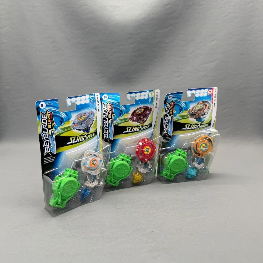 Lot of 3 Beyblade Burst Rise SlingShock Guard Draciel S Defense Type Hasbro NIP